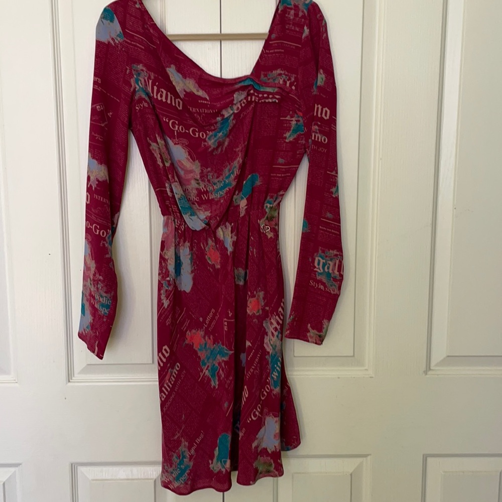 John Galliano silk dress sz It 44 us4